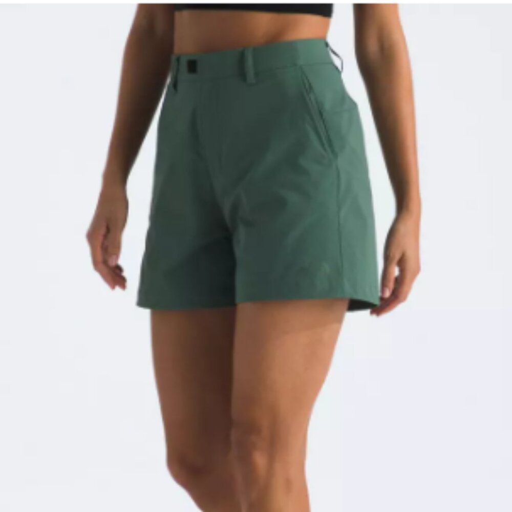 NWT North Face Basin Shorts Duck Green Size 12 Outdoor Hiking Gorpcore Nylon